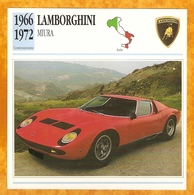 1966 ITALIE VIEILLE VOITURE LAMBORGHINI MIURA - ITALY OLD CAR - ITALIA VECCHIA MACCHINA - VIEJO COCHE - Autos