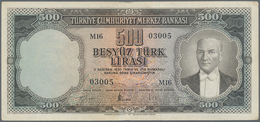 02552 Turkey / Türkei: 500 Lirasi L. 1930 (1951-1961) "Atatürk" - 5th Issue, P.171, Lightly Toned Paper Wi - Turkije
