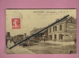 CPA - Noyelles Sur Mer - Gare économique  -(train , Locomotive ) - Noyelles-sur-Mer