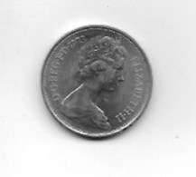 Piece  10 Pence Elizabeth II  1973 - Autres & Non Classés