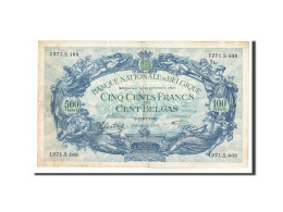 Billet, Belgique, 500 Francs-100 Belgas, 1938, 1942-09-12, KM:109, TTB - 500 Franchi-100 Belgas
