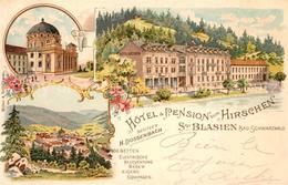 33148632 St Blasien Hotel-Pension Zum Hirschen Litho  St. Blasien - St. Blasien