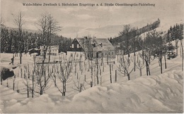 AK Zweibach Gasthof Waldschänke A Rittersgrün Breitenbrunn Ehrenzipfel Goldenhöhe Halbemeile Gottesgab Winter Erzgebirge - Breitenbrunn