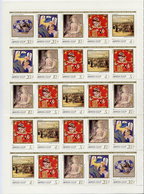 SOVIET UNION 1989 Culture Fund Complete Sheet With 5 Strips Of 5 MNH / **.  Michel 6003-07 - Fogli Completi
