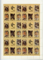 SOVIET UNION 1988 Zoo Fund Complete Sheet With 6 Blocks MNH / **.  Michel 5877-81 - Ganze Bögen