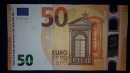 50 EURO S006H5 Italy DRAGHI Serie SA Ch 20 Perfect UNC - 50 Euro