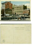 PROVIDENCE R.I. - MARKET SQUARE & R.I. HOSPITAL TRUST BUILDING 1920s ( 2837 ) - Providence