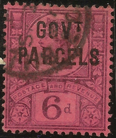 GB 1887 6d QV GOVT PARCELS SG O66 U #ALG51 - Service