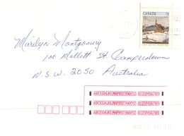 (777) Canada To Australia Commercial Coverr - 1983 ? - Cartas & Documentos