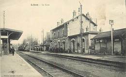 D-18-209 : LIBOS. GARE  DE LA LIGNE DE CHEMIN DE FER. TRAIN. - Libos