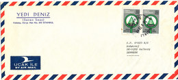 Turkey Air Mail Cover Sent To Denmark Istanbul 18-5-1978 - Luchtpost