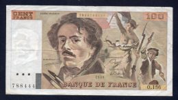 Banconota Francia - 100 Francs 1989 (circolata) - 100 F 1978-1995 ''Delacroix''