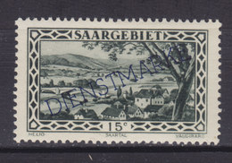 Saar 1929 Mi. 23     15 C. Aufdruck Overprinted DIENSTMARKE, MH* - Servizio