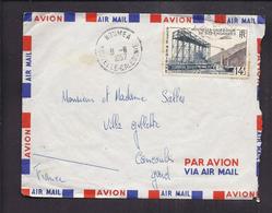 ENVELOPPE NOUVELLE CALEDONIE 1957 NOUMEA PAR AVION - Lettres & Documents