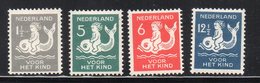 OLANDA NEDERLAND 1929 - BIMBO SUL DELFINO  -  SERIE COMPLETA CON LINGUELLA - MH* - Unused Stamps