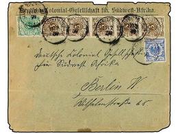 475 AFRICA DEL SUDOESTE ALEMANA. 1899. Cover To BERLIN Ex Colonial-Gesellschaft Fur Sudwest-Afrika; Franked By 1889 Reic - Andere & Zonder Classificatie