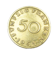 50  Francs - Sarre - France - Cupro Alu. - 1954 - TTB - - Altri & Non Classificati