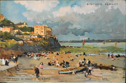 CPA. - Peintre & Illustrateur LOIR LUIGI - Les Plages De France - DINARD - Publicite Biscuits Pernot - TBE - Loir