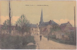 37 - CLÉRÉ - ENTRÉE DU BOURG - CARTE TOILÉE - Cléré-les-Pins