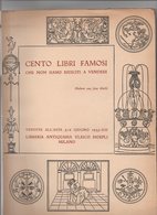 Catalogue De Vente Aux Enchères 1935 " Cento Libri Famosi ..." - To Identify