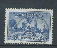 Australia 1936 3d Blue SA Centenary FU - Oblitérés