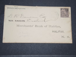 SAINT PIERRE & MIQUELON - Enveloppe De Saint Pierre Pour Halifax En 1890 , Affranchissement Colonies Générales - L 16582 - Covers & Documents