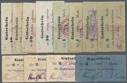 Deutschland - Notgeld - Ehemalige Ostgebiete: Mewe, Magistrat, 10, 50 (3) Pf., 1 (2), 2 (5, 2 X Grau - Andere & Zonder Classificatie