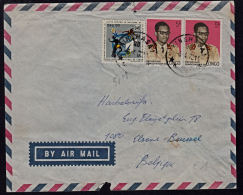 Ca5056 CONGO 1972, Kinshasa 1 Cover To Belgium, I.7-CEL(DD) Cancellation - Autres & Non Classés