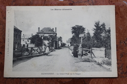 BAZANCOURT (51) - LA MARNE DEVASTEE - LE GRAND PONT SUR LA SUIPPE - Bazancourt