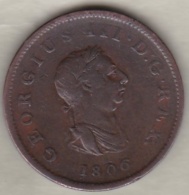 Grande-Bretagne . Half Penny 1806 . George III - B. 1/2 Penny