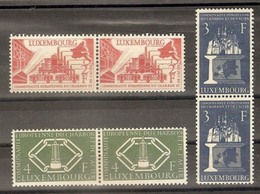 1956 Lussemburgo Luxembourg CECA Comunità Europea Carbone E Acciaio 2 Serie Di 3v. (511/13) MNH** - 1956