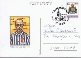 Cartolina Postale - Padre Kolbe - 1982 - Covers & Documents