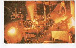 THOMPSON, Manitoba, Canada,  Pour At The Smelter Converter Aisle, 1977 Chrome Postcard - Thompson