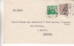 Irlande - Lettre De 1949 - Oblit Cobh - Exp Vers Anvers - Armoiries - Covers & Documents