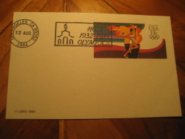 LOS ANGELES 1932 Olympic Games Olympics 1984 Torch Postal Stationery Card USA - Summer 1932: Los Angeles