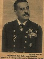 Vizeadmiral Karl Kailer Von Kaltenfels /Druck,entnommen Aus Zeitschrift /1917 - Pacchi