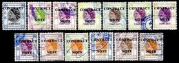 HONG-KONG, Contract Note, Used, F/VF, Cat. £ 34 - Postal Fiscal Stamps