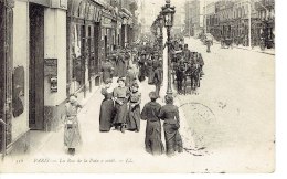 Cpa Paris La Rue De La Paix à Midi Animée - District 09