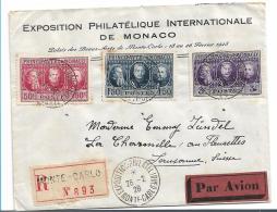 PM008 / MONACO -  Monte Carlo, Internationale Briefmarkenausstellung 1928 Auf Offiziellem Kuvert, Nach Lausanne - Brieven En Documenten