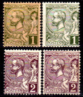 Monaco-269 - Emissione 1891-94: Y&T N. 11, 12 (++/+) MNH/Hinged - Senza Difetti Occulti. - Nuevos