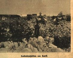 Soldatenhuetten Am Karst / Druck, Entnommen Aus Zeitschrift /1916 - Bücherpakete
