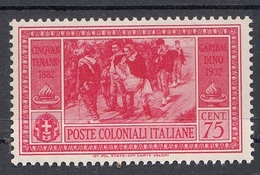 Emissioni Generali - Cinquantenario Garibaldino (1932) - 75 Cent. ** - General Issues