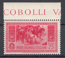 Emissioni Generali - Cinquantenario Garibaldino (1932) - 75 Cent. ** - General Issues