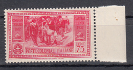 Emissioni Generali - Cinquantenario Garibaldino (1932) - 75 Cent. ** - Algemene Uitgaven