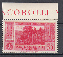 Emissioni Generali - Cinquantenario Garibaldino (1932) - 75 Cent. ** - Algemene Uitgaven