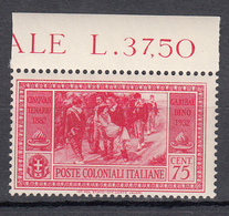 Emissioni Generali - Cinquantenario Garibaldino (1932) - 75 Cent. ** - Amtliche Ausgaben