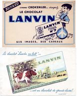 2 Buvards Chocolat Lanvin. - Kakao & Schokolade