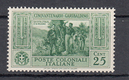 Emissioni Generali - Cinquantenario Garibaldino (1932) - 25 Cent. ** - Amtliche Ausgaben