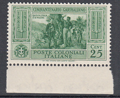 Emissioni Generali - Cinquantenario Garibaldino (1932) - 25 Cent. ** - Algemene Uitgaven