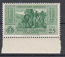 Emissioni Generali - Cinquantenario Garibaldino (1932) - 25 Cent. ** - Algemene Uitgaven